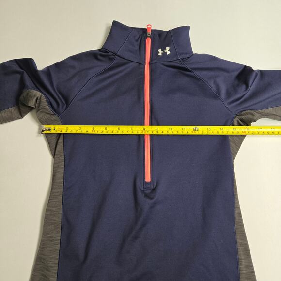 Under Armour Women's Quarter-Zip Pullover, Running Jacket, Navy, Size S/P - Picture 5 of 8